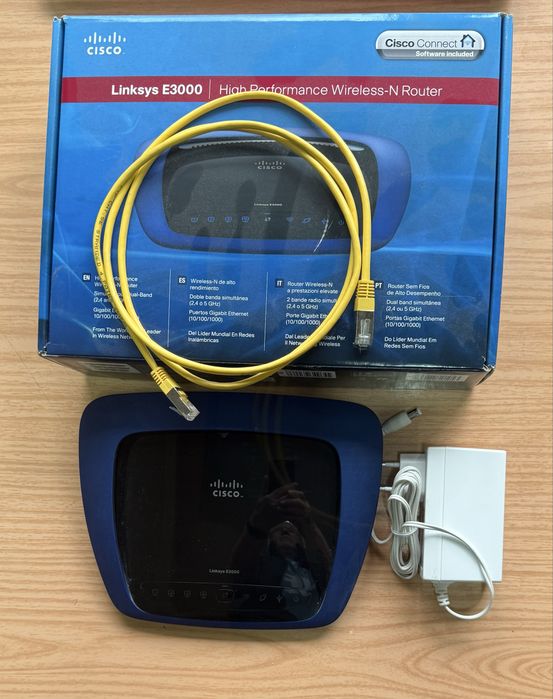 Router Linksys Cisco E 3000 2 benzi, N wireless
