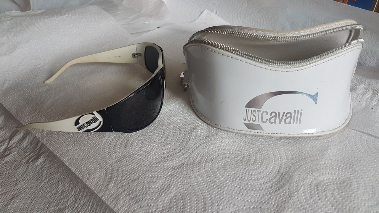 Ochelari JUST CAVALLI, ca NOI, originali cu serie, husa piele.