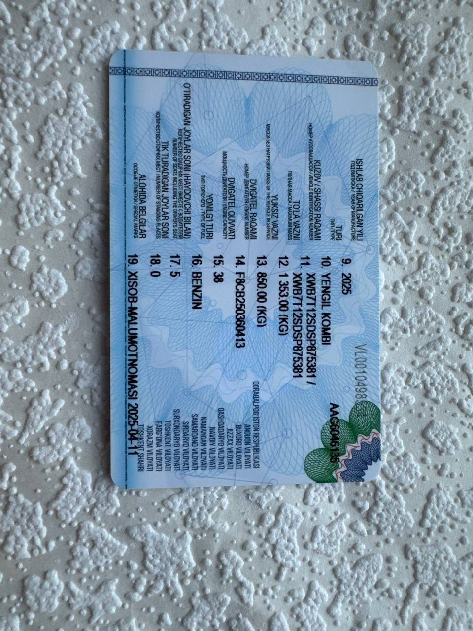 Damas van kombi 2025 0 prabeg