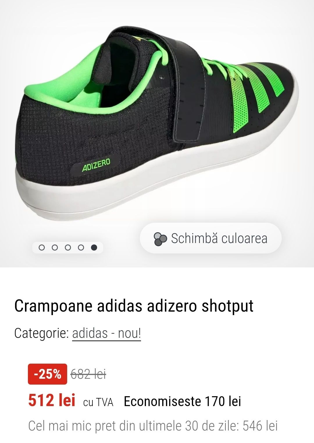 Adidas Adizero Shotput 43.5 - 27.5cm