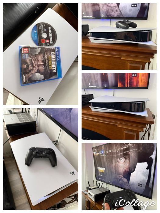 Consola PlayStation 5 Original Disc Edition Call Of Duty Watch Dogs FN