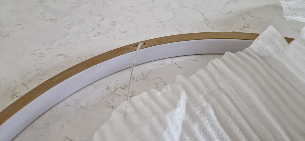 Lustra led auriu