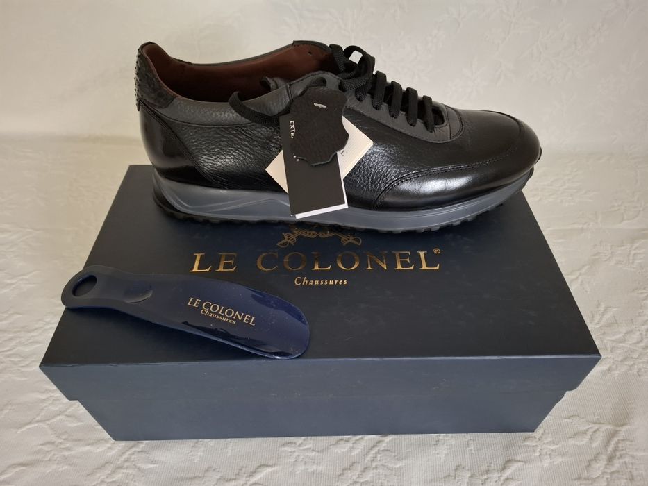 Pantofi piele naturală ultrafină "LE COLONEL"