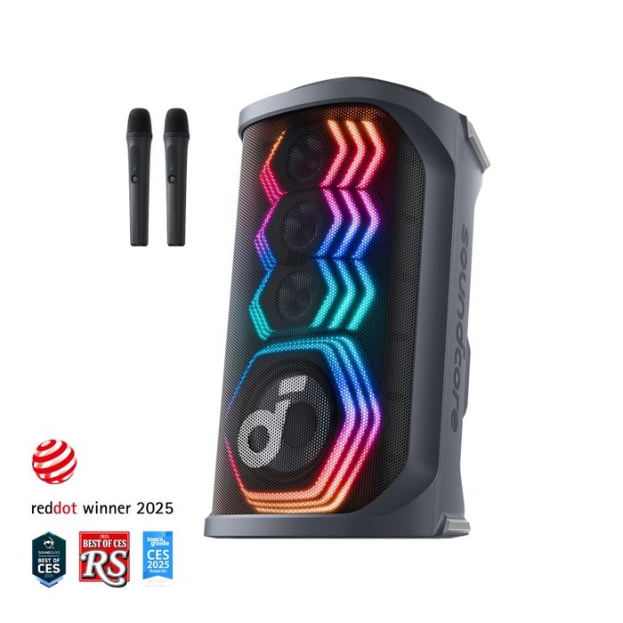 Boxa bluetooth Rave 3s cu 2 microfoane si karaoke JBL