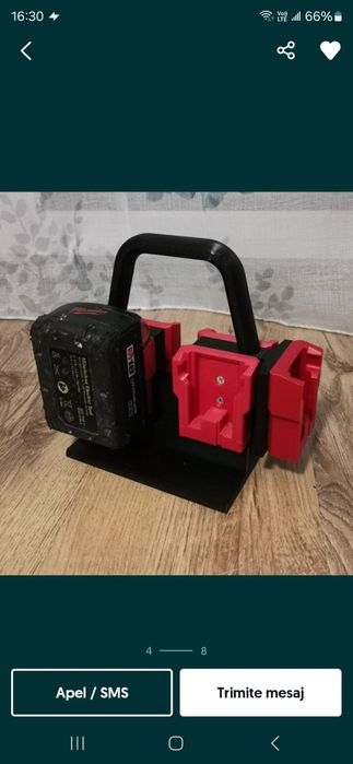 Suport acumulatori milwaukee m12 / m18 Geanta transport