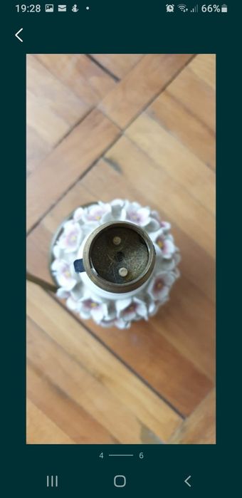 Veioza floral porțelan