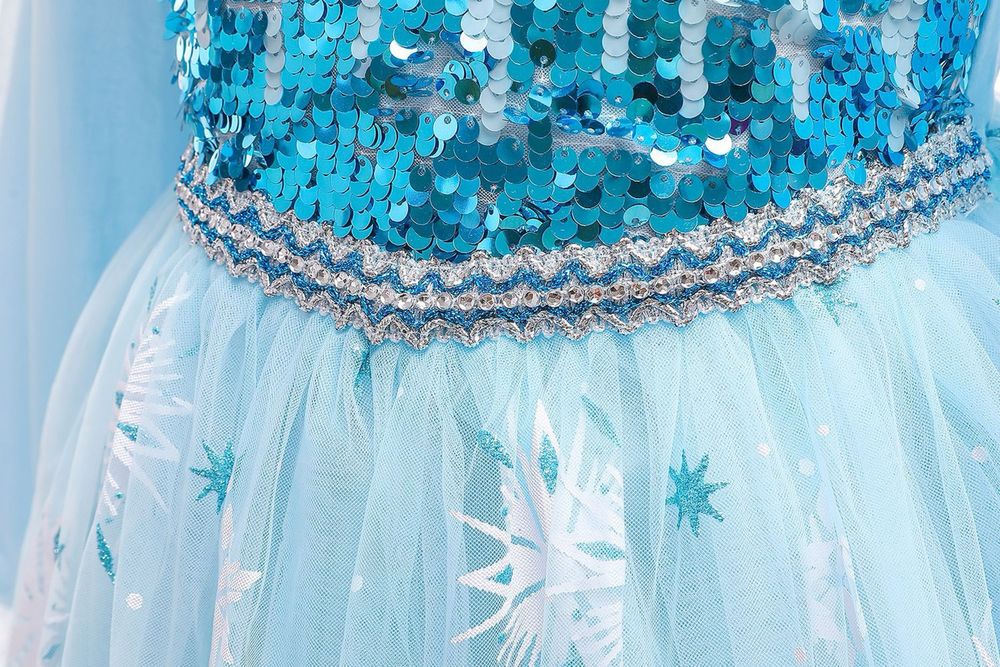 Платье Эльзы 100, 110, 120 рост (3,4,5,6,7 лет)