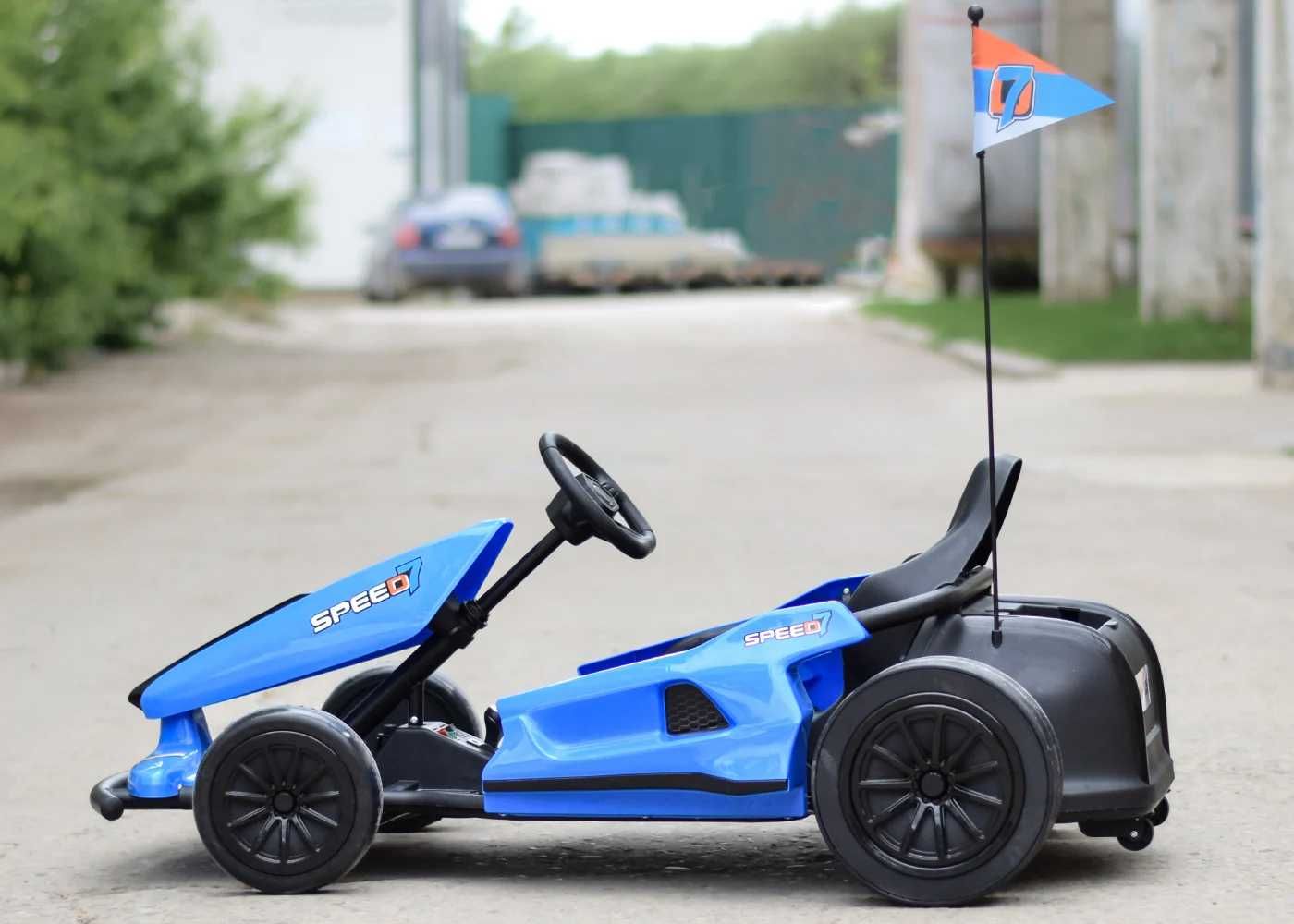 Kart electric copii 5-12 Ani F1 A035 24V 300W,Functie Drift Albastru