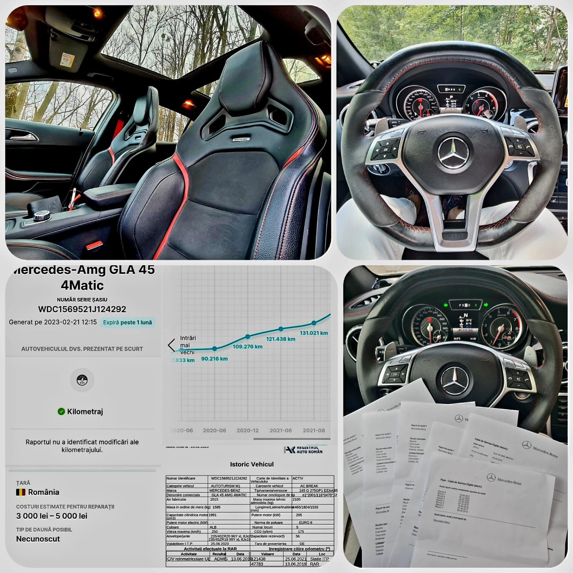 Mercedes Gla 45 AMG 360cai,Benzina 2.0*4Matic*EXTRA FULL,Editie1,Trapa