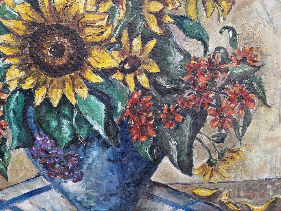Tablou ulei pe panza , semnat 70 x 59 cm