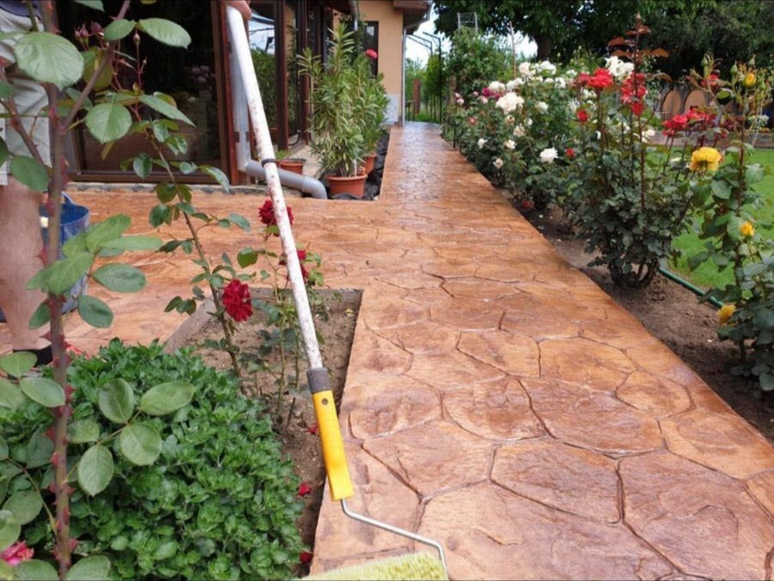 Beton amprentat Olt