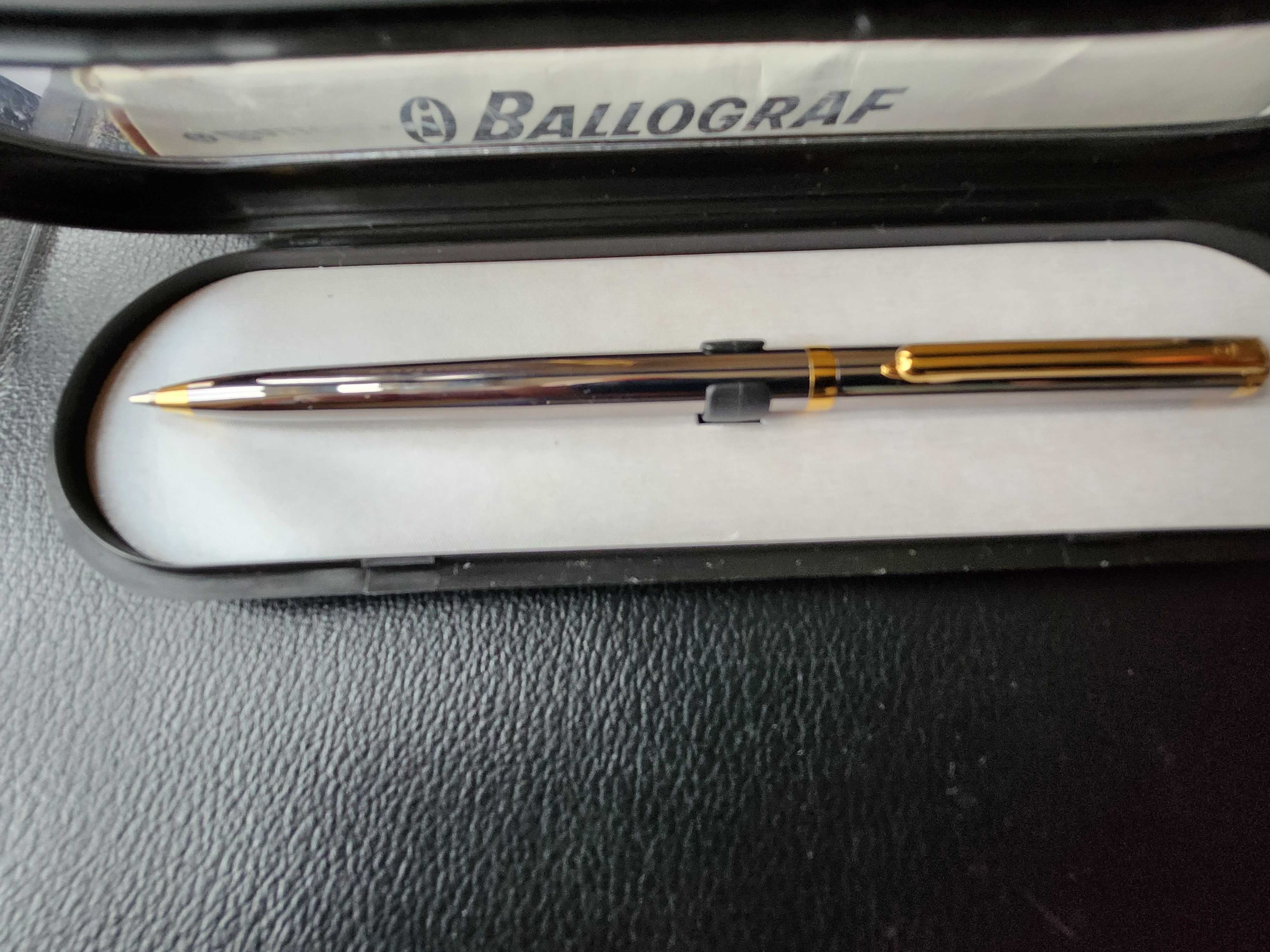 писалка и авт.молив BALLOGRAF (позлатени-титан) +1 хим./и писалка INOX