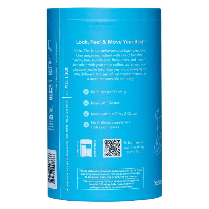 Коллаген 680 грамм Vital Proteins Collagen Peptides, Unflavored