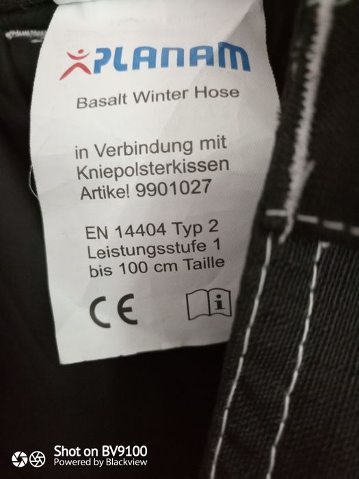 Pantaloni salopete / outdoor Planam Basalt Winter Hose mar M 106,5 /88