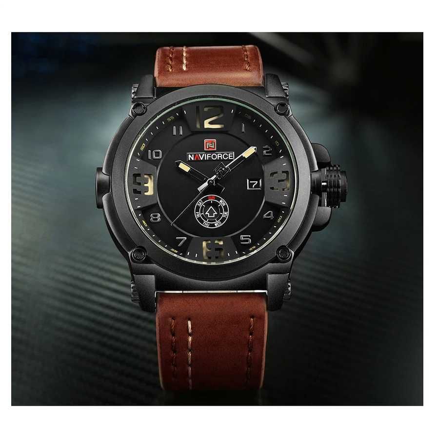 Мъжки часовник Naviforce Quartz Watch, Дата, Ден, Водоустойчив