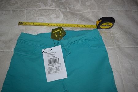 Pantalon nou H&M, copii 4-5 ani, culoare deosebita - turcoaz