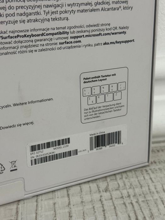 Microsoft Surface Pro 12" Keyboard purple Nou