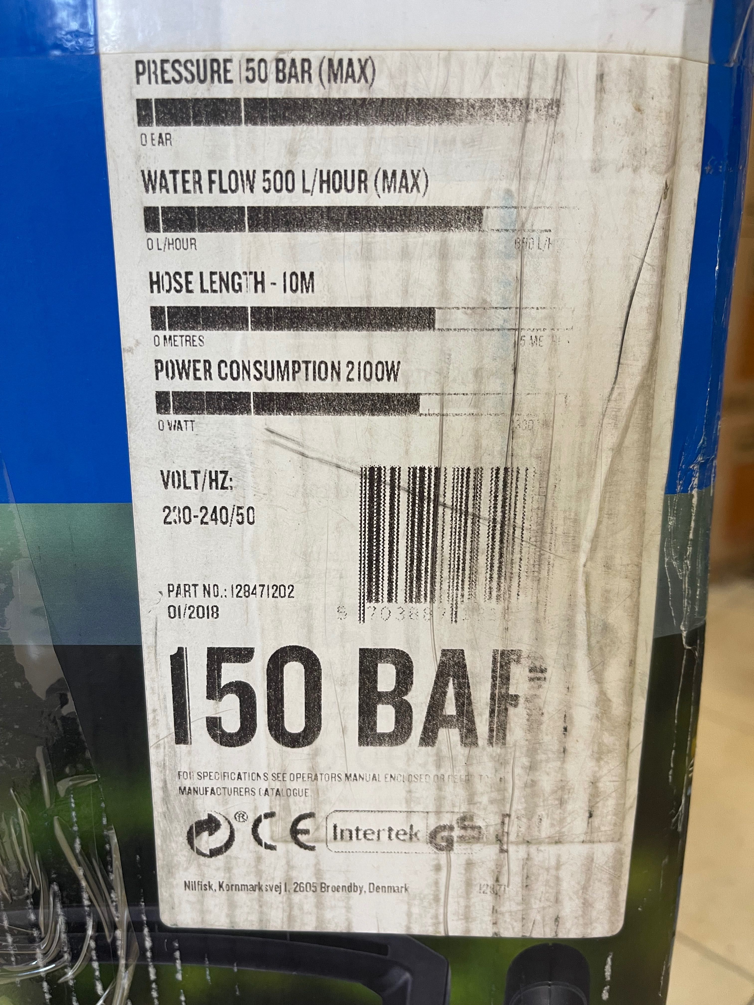 Водоструйка NILFISK E150 bar/150.2-10P