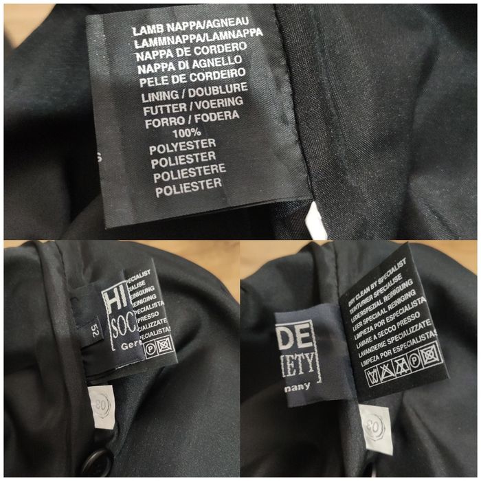 Pantaloni din piele de miel nappa Hide Society Germany mărimea 52 (M)
