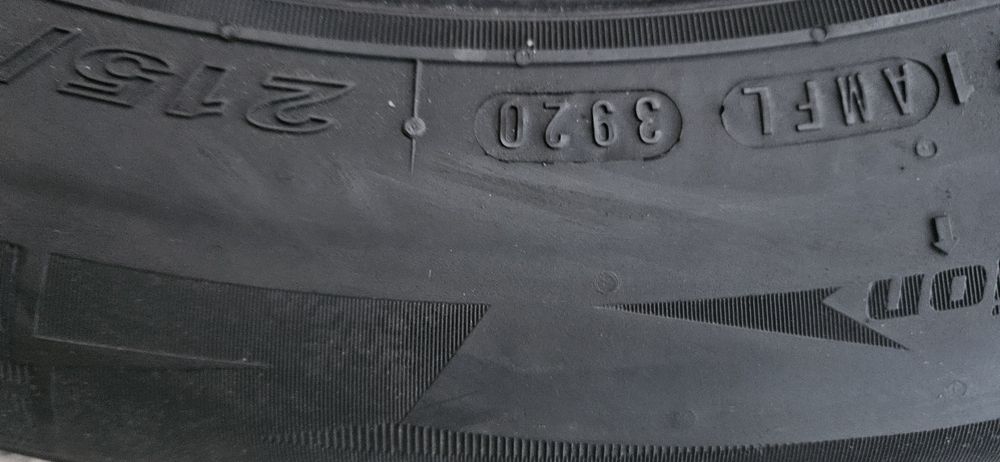 215/60/16 nexen winguard дот 3920 7мм протектор 2броя