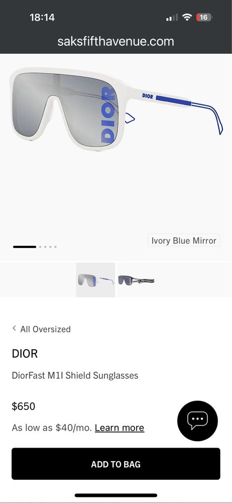 Dior Fast m1l слънчеви очила