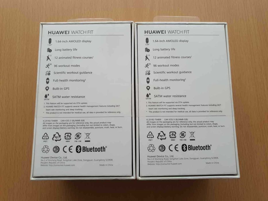 Smartwatch Huawei Watch Fit Sakura Pink Roz, Black Negru Nou, Sigilat