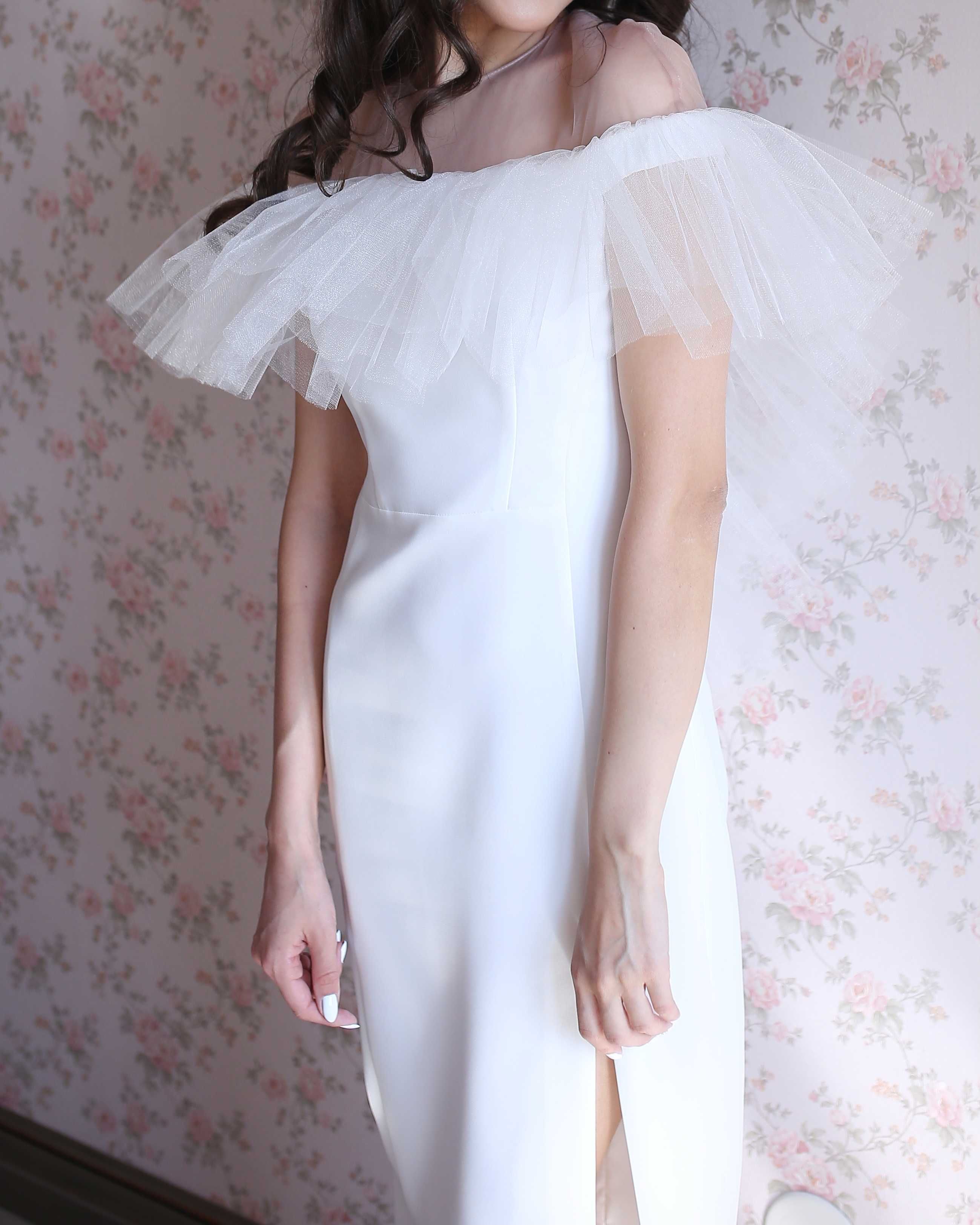 Белое дизайнерское платье White Party/Узату/Свадьба LN Fashion