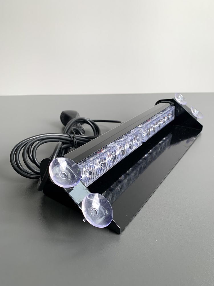 Stroboscop auto LED parbriz galben profesional 12V-24V