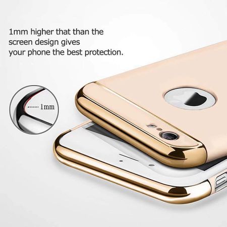 Husa pentru Apple iPhone 6/6S, GloMax 3in1 Ring PerfectFit, Gold