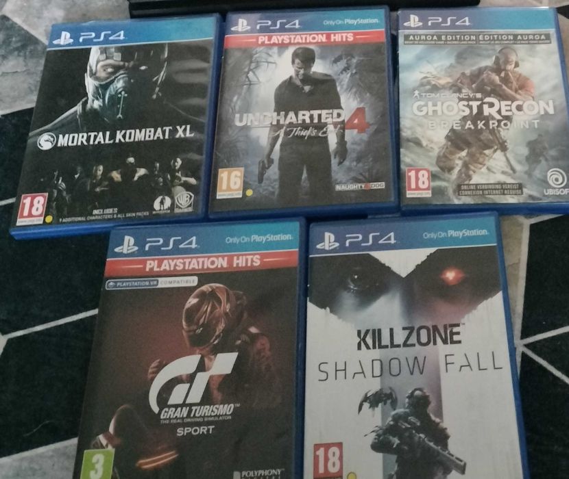 Lot Jocuri Playstation 4:Mortal Kombat,,Uncharted,Gran Turismo