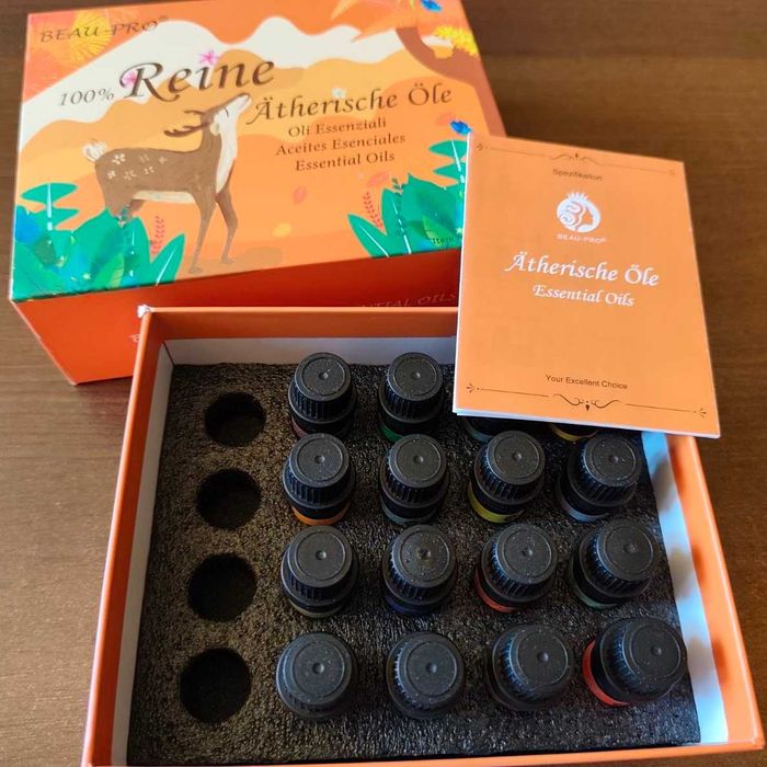 Етерични масла 100% чисти BEAU-PRO ORGANIC Essential Oil 5ml - 16 броя