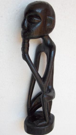 statueta veche unicat sculptura lemn arta africana de colectie vintage