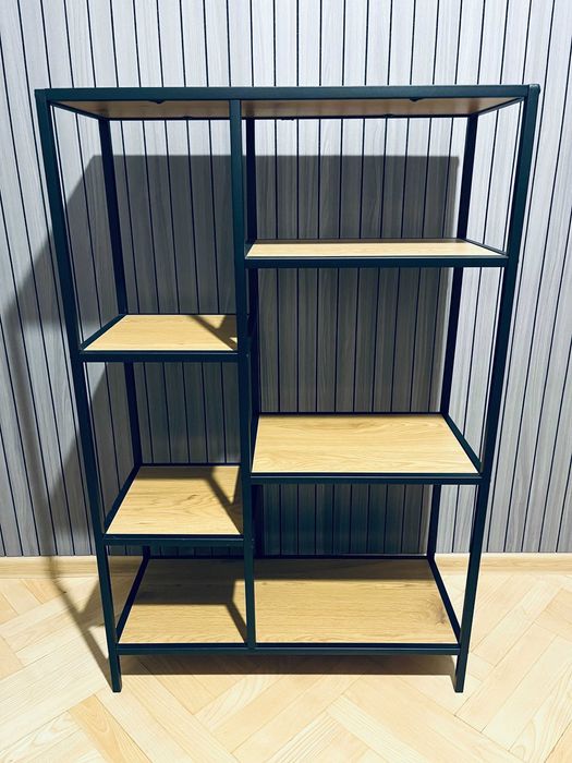 Етажерка TRAPPEDAL -  5 и 7 рафта див дъб/черно