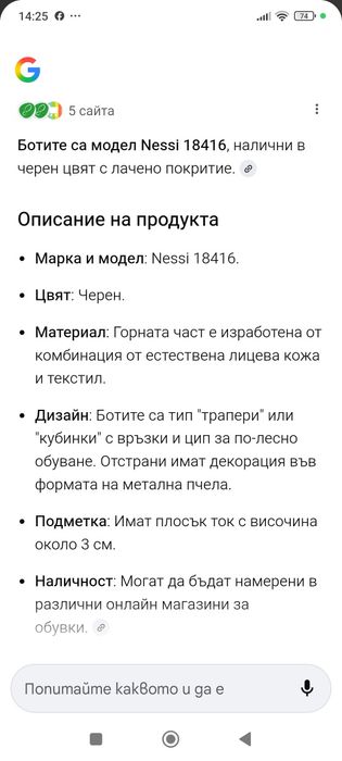 Дамски боти NESSI