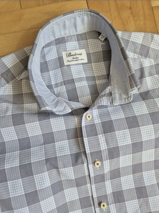 Cămașă de lux Stenströms, Bărbați, Twofold Super Cotton - 39