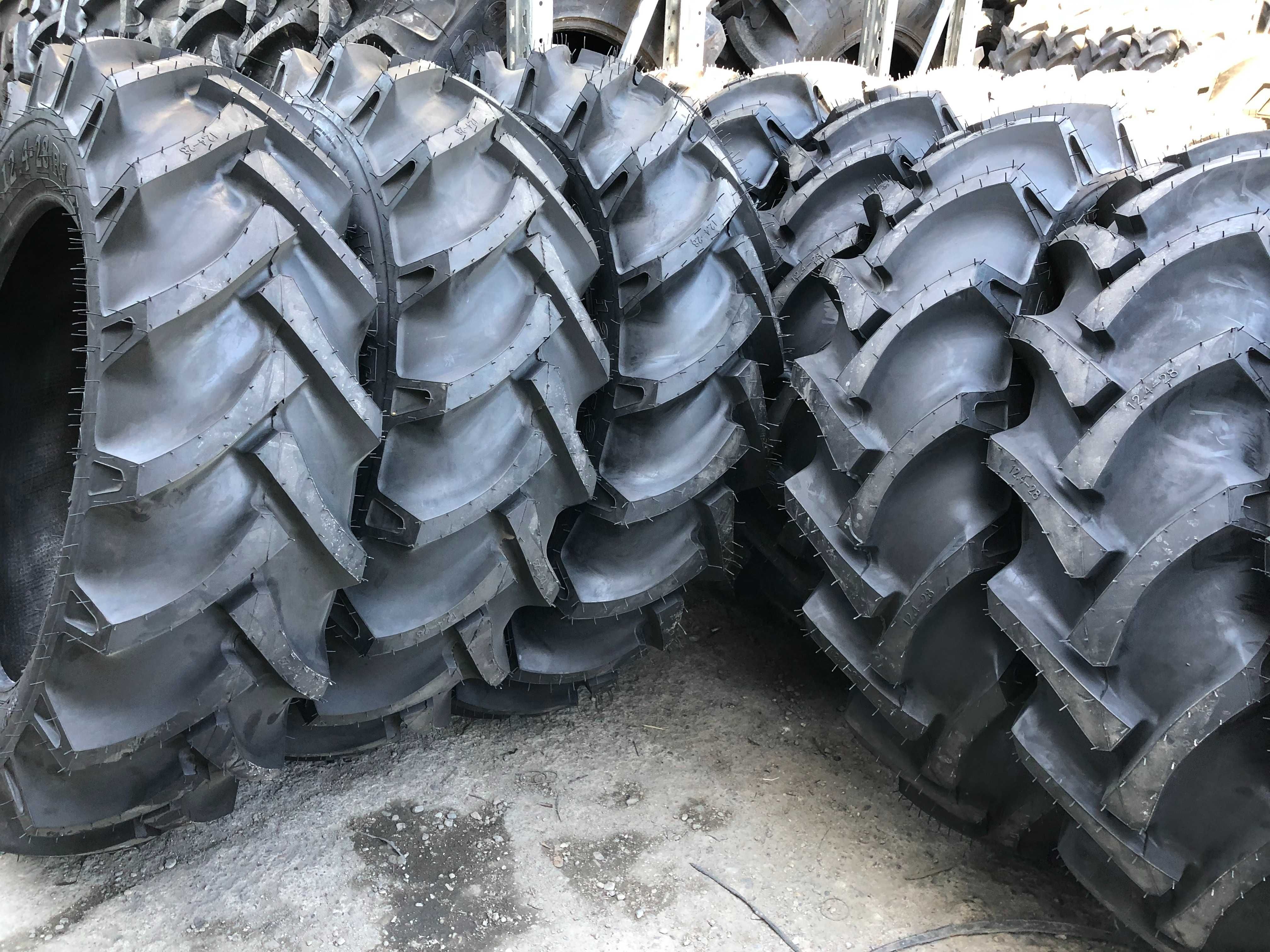 Anvelope marca MRL 12.4-28 cu 8 pliuri cauciucuri tractor FIAT spate