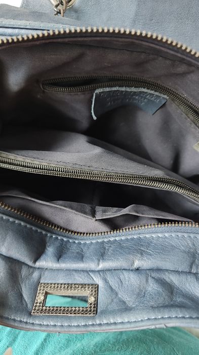 Geanta bleumarin piele italieneasca