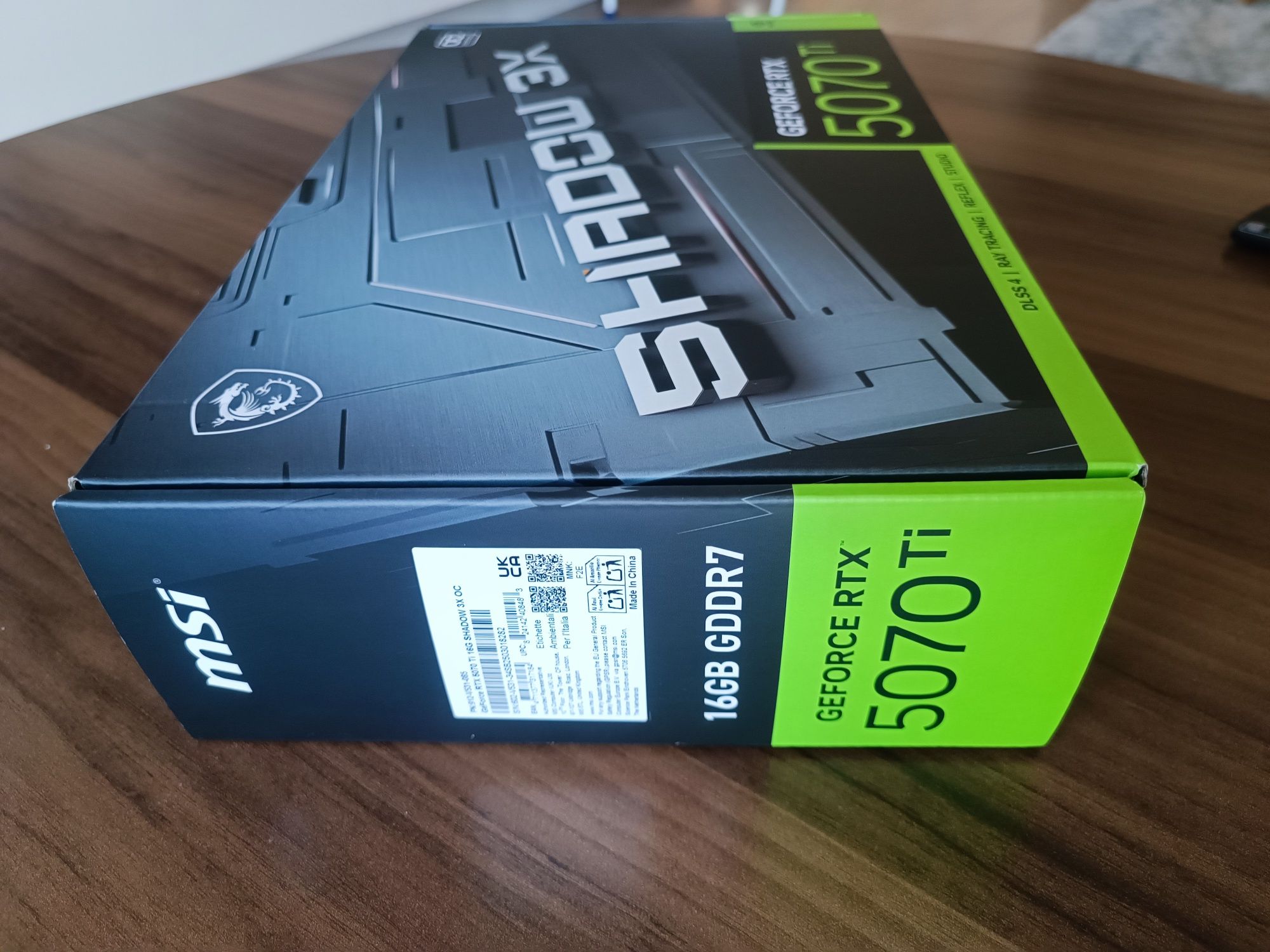 Видеокарта MSI GeForce RTX 5070 TI 16G SHADOW 3X 256 GDDR7