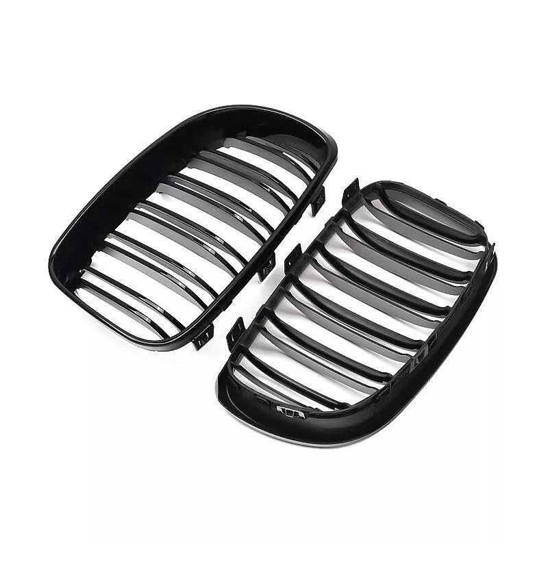 Двойни бъбреци решетки, BMW E81, E82, E87, E88, 2008-11г., черен гланц