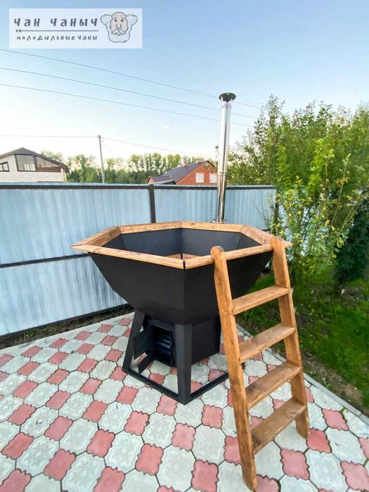 Малый банный чан с водяным контуром (сталь Ст3)