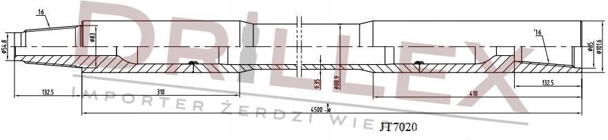 Prăjini de foraj Witch JT 1720 / 1720M1 3m- 196 €