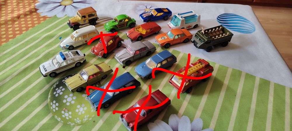 Matchbox, majorette, corgi