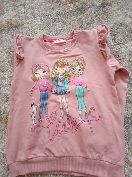 17 броя Памучни блузки за момиче -110 р-р