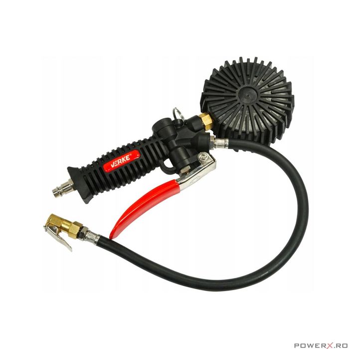 Pistol de umflat roti cu manometru, 0 - 15 bari Verke