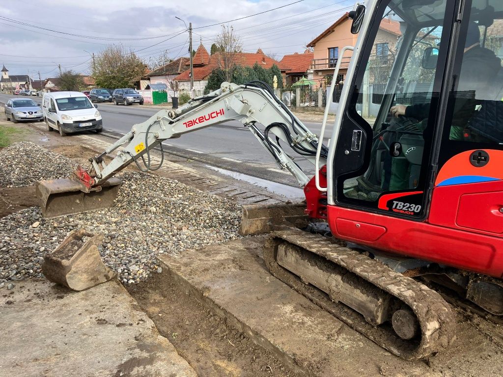 Săpături fundații ,beciuri ,piscine etc cu miniexcavator de 1,8si 3t