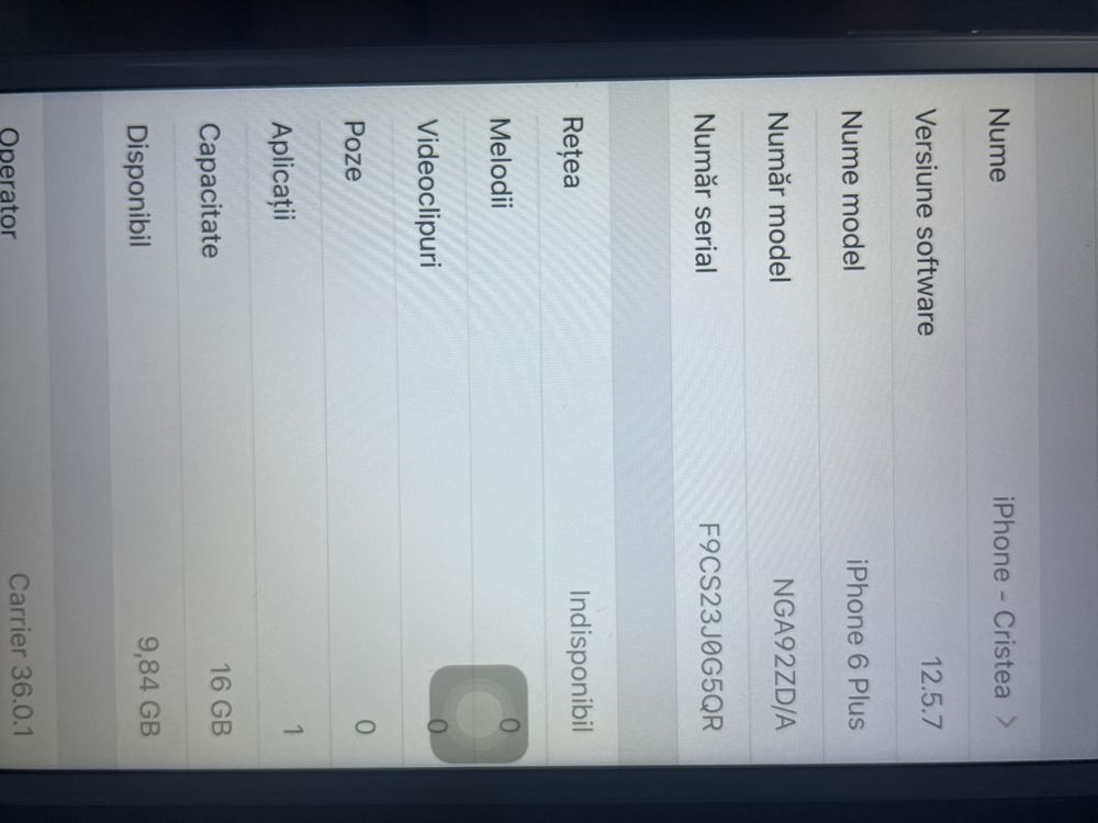 Iphone 6 plus 16GB