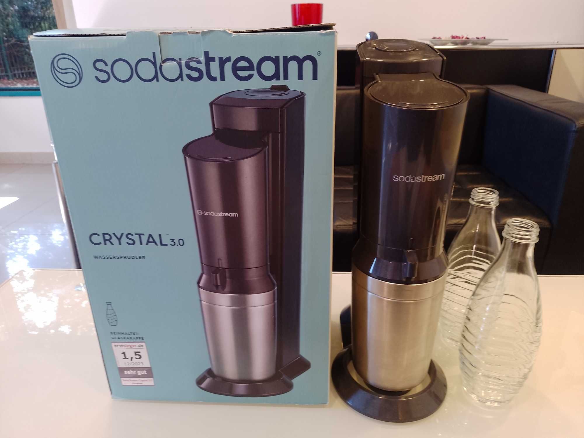 Aparat sifon/bauturi carbogazoase SODASTREAM + CARAFE STICLA