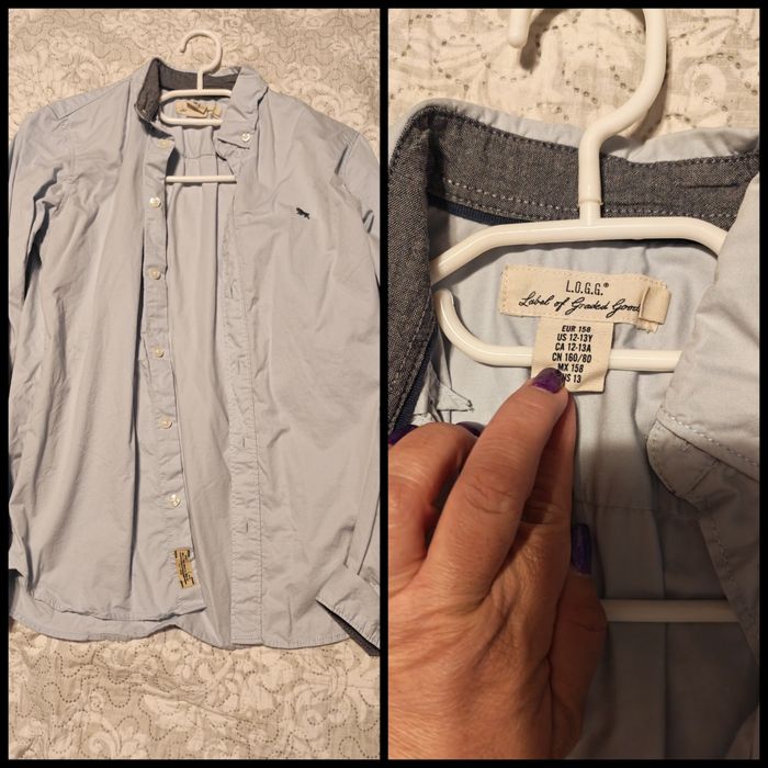 Cămășa băieți 12-14 ani și bluza H&M