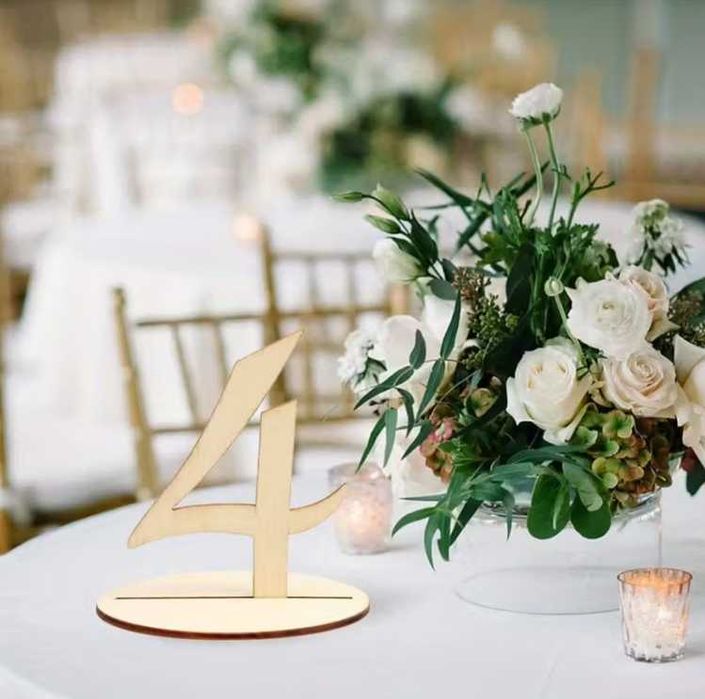 Цифри за номериране на маса с поставки 1 - 20 за парти сватба събитие