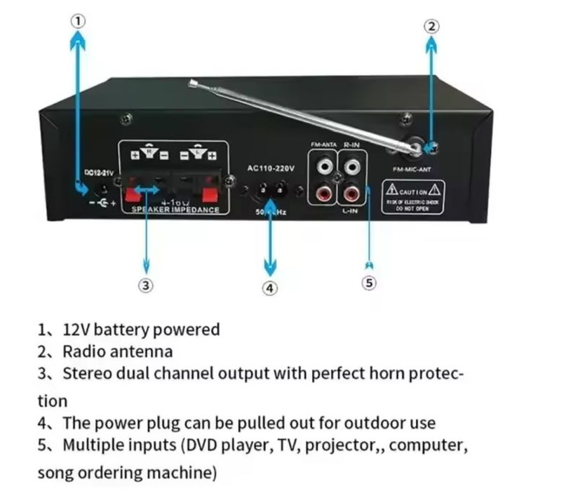 Караоке усилвател G919 BT